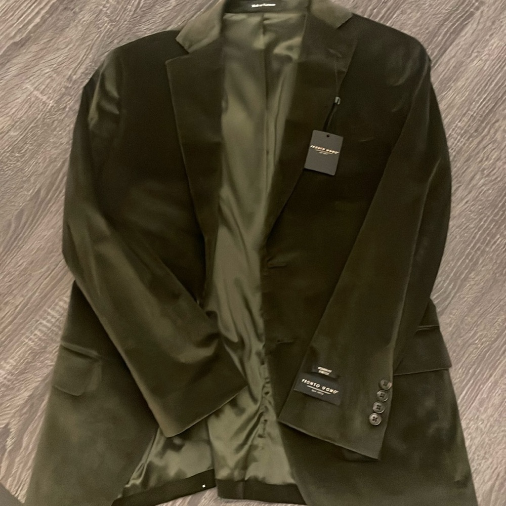 Green corduroy sport coat